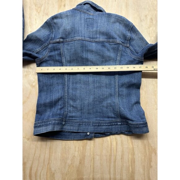 J. Crew Women's Classic Jean Jacket Blue Denim Trucker Size Small - Picture 6 of 6